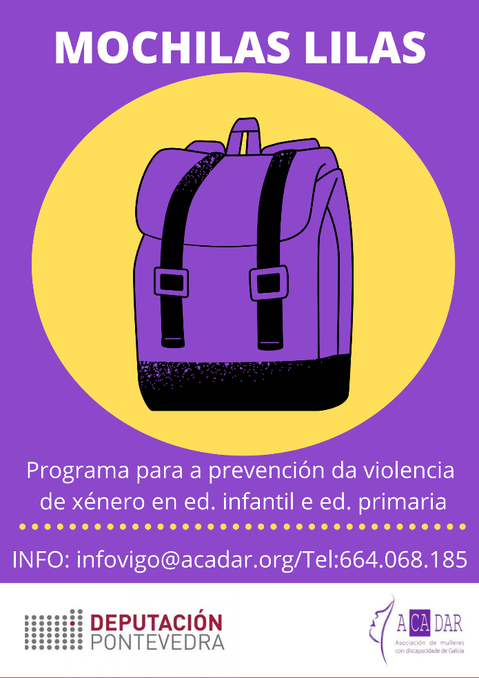 Finaliza la segunda edición del proyecto Mochilas Lilas: Programa para prevención de la violencia de | ACADAR